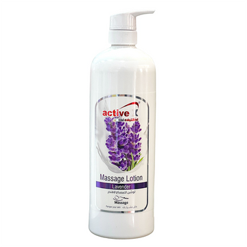 ActiveX Lavender Massage Lotion 1000ml – Relaxing & Calming Body Lotion with Lavender Extract | Non-Greasy Formula for Face & Body | Spa & Home Use